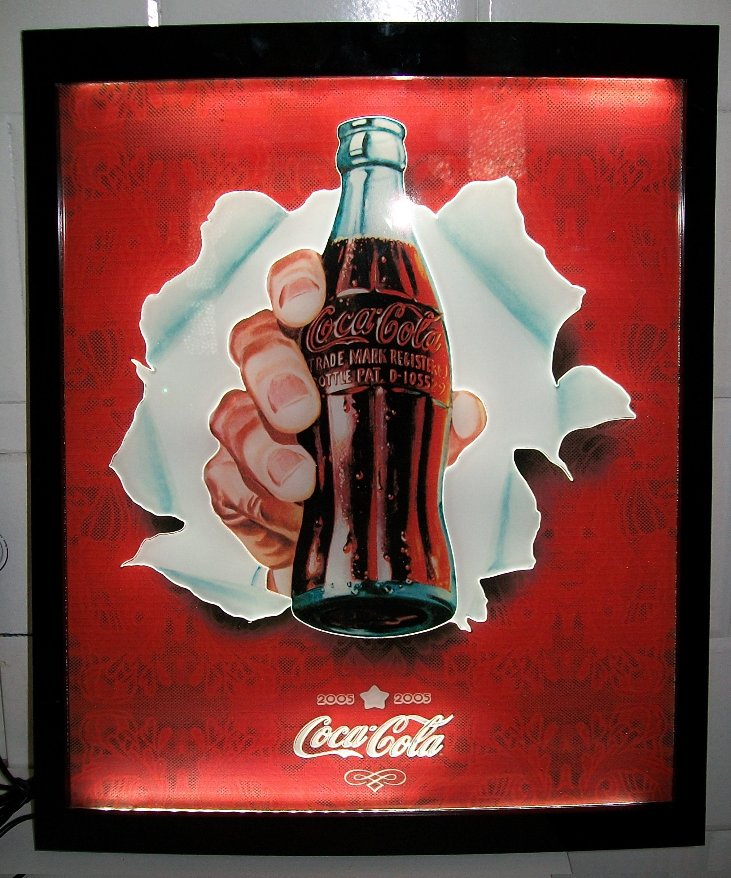 Display Coca-Cola iluminado por LEDs
